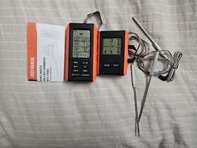756557755305 FEELLE Wireless Meat Thermometer Digital Dual