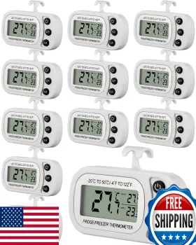B09YLK2C7R FRIENDA Digital Fridge Thermometer Waterproof