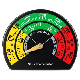 WD-FRIENDA-4147 FRIENDA Dial Wood Stove Thermometer Magnetic