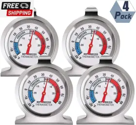 445026153157 FUYAMP Pack Refrigerator Freezer Thermometer