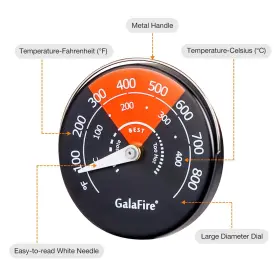 714559831717 GALAFIRE Wood Stove Thermometer Magnetic Oven #2