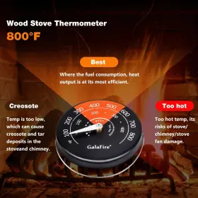 714559831717 GALAFIRE Wood Stove Thermometer Magnetic Oven #3