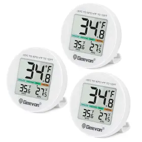 8724-3 GEEVON Digital Refrigerator Thermometer Pack Commerc
