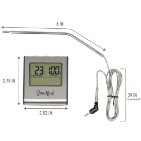 741393580488 GOODFUL Wired Probe Meat Thermometer Timer #3