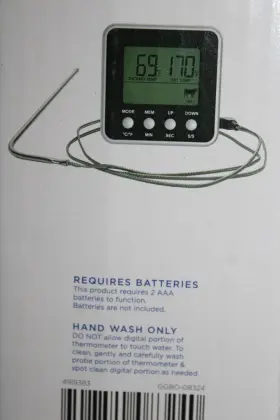 708820083240 GOURMET Wired Digital Meat Thermometer #3