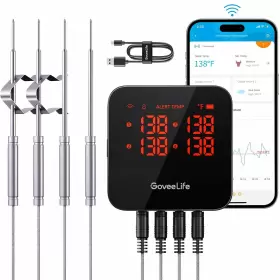 810127730076 GOVEELIFE Wifi Meat Thermometer Digital Smart