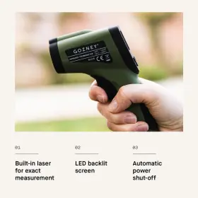 056591602043 GOZNEY Infrared Thermometer Laser Led Screen #2
