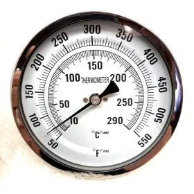 1NGE3 GRAINGER Bimetal Dial Grill Thermometer Stem
