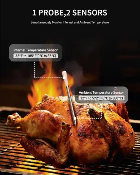 764126954745 GRANO CHEF Wireless Smart Meat Thermometer Food #2