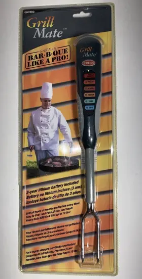 GM200D GRILL MATE Meat Thermometer Fork Grilling Barbecue