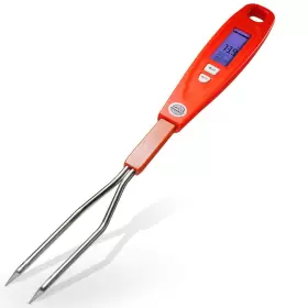 718196765688 GRILLE PERFECT Digital Meat Thermometer Fork Bbq