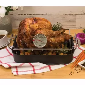 29008 HIC KITCHEN Roasting Meat Thermometer Oven Safe Stainl #3