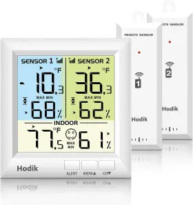744759027306 HODIK Wireless Freezer Thermometer Alarm Fridge