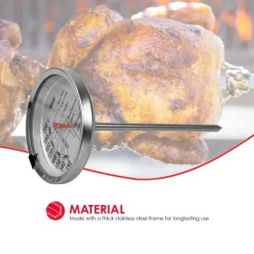 886466370600 HOME BASICS Steel Mechanical Meat Thermometer #3