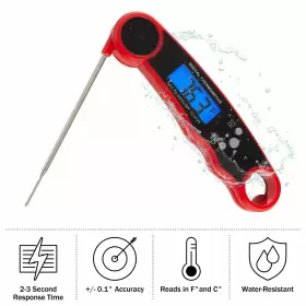196593509874 FOOD Thermometer Waterresistant Digital Magnetic #3