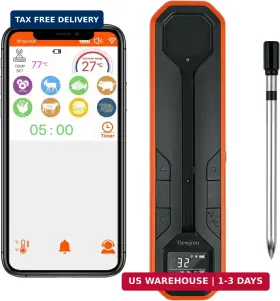 CS003 HONGKANG ELECTRONICS Wireless Meat Thermometer Digital