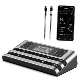 HK-W02 HONGKANG TECH Wireless Smart Meat Thermometer Dual