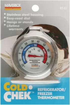 RF-01 HOUSEWARES Redi Chek Refrigerator Freezer Thermometer #2