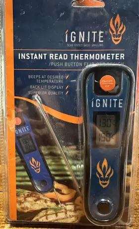 679077101387 IGNITE Meat Thermometer Digital Lcd Grill Bbq #2
