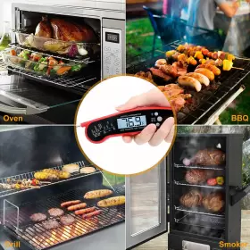 982766540719 IKAUFEN Meat Thermometer Digital Lcd Cooking Bbq #2