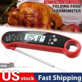 982766540719 IKAUFEN Meat Thermometer Digital Lcd Cooking Bbq