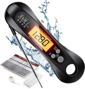 313055496446 IMSAFERELL Digital Meat Thermometer Probe Led
