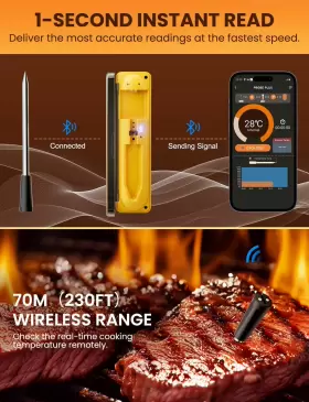 602581566748 IMSAFERELL Wireless Meat Thermometer Digita #2