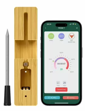 785034542060 IMSAFERELL Wireless Meat Thermometer Food Smart