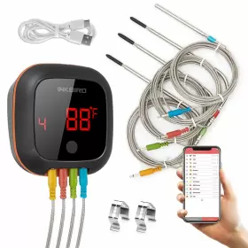 652722439745 INKBIRD Grill Bbq Bluetooth Meat Thermometer Wi