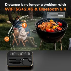 INT-12-BW INKBIRD Wireless Grill Thermometer Pen Wifi Remote #2