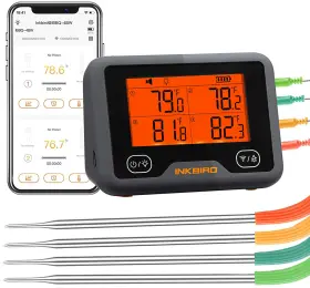 IB-0264-BI INKBIRD TECH Bluetooth Wifi Meat Thermometer Smart