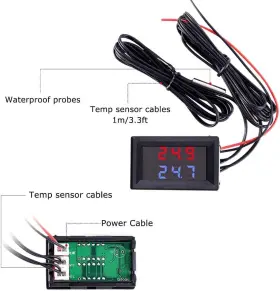 13649 DIGITAL Icstation Thermometer Car Auto Temperature #2