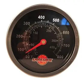 THERM-BLK2.125 ISLAND OUTDOOR Bbq Thermometer Kamado Smoker