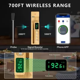 692759721437 JAFOBREE Wireless Meat Thermometer Food Smart #3