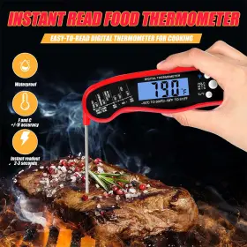 770642285508 JAHYSHOW Meat Thermometer Waterproof Lcd Bbq #2