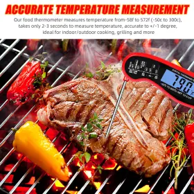 770642286857 JAHYSHOW Meat Thermometer Digital Lcd Cooking #2