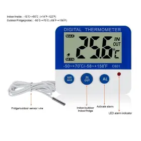 734010499874 JLENOVEG Digital Freezer Fridge Thermometer #3
