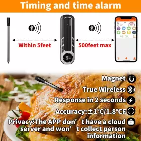 313042730782 JUDOGOLF Smart Wireless Meat Thermometer #2