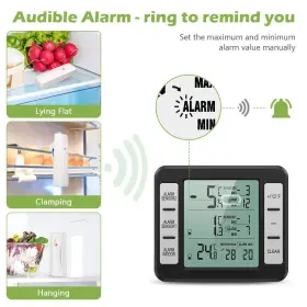 604220957597 KEEKIT Refrigerator Thermometer Sensors Wireless #3