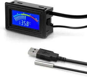 AP-185-BK KEYNICE Digital Thermometer Aquarium Temperature