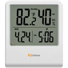 GSH-MC06B-1-W KJCOOSWI Thermometer Hygrometer Clock