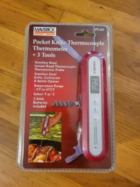 Knife Pt-60 Pocket Thermocouple Digital Meat Thermometer 3 Tools New Knife Pt-60 Pocket Thermocouple Digital Meat Thermometer 3 Tools New