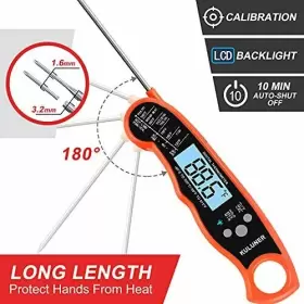 783906265291 KULUNER Waterproof Digital Meat Thermometer Prob #3