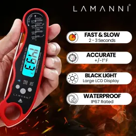 753389309034 LAMANNI Meat Thermometer Cooking Precise Digital #2