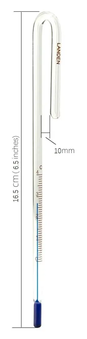 G-10W LANDEN Aquarium Thermometer Rimless Scale Background #2