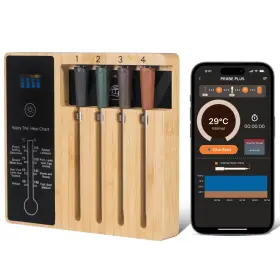 755824993495 LFCFORLDX Wireless Meat Thermometer Bbq Oven Ios