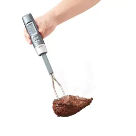 791258142061 LFCFORLDX Meat Thermometer Fork Alarm Digital