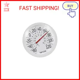 5650 TAYLOR Big Bold Dial Thermometer Patio Pool Gar