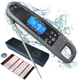 Q18-GREY LIKEPAI Meat Thermometer Kitchen Cooking Ultra