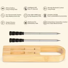 768523561278 LIUARA Wireless Meat Thermometer Ceramic Probe #2